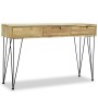 Mesa consola de teca maciza 120x35x76 cm de vidaXL, Mesas auxiliares - Ref: Foro24-244573, Precio: 161,85 €, Descuento: %