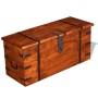 Set de baúles de almacenamiento de madera maciza 2 piezas de vidaXL, Baúles de almacenamiento - Ref: Foro24-244050, Precio: 2...