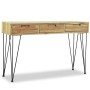 Mesa consola de teca maciza 120x35x76 cm de vidaXL, Mesas auxiliares - Ref: Foro24-244573, Precio: 161,85 €, Descuento: %