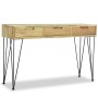 Mesa consola de teca maciza 120x35x76 cm de vidaXL, Mesas auxiliares - Ref: Foro24-244573, Precio: 161,85 €, Descuento: %