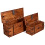 2 Piece Solid Wood Storage Trunk Set by vidaXL, Storage trunks - Ref: Foro24-244050, Price: 257,75 €, Discount: %