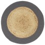 Round placemat 6 pcs jute natural cotton gray 38cm by vidaXL, Placemats - Ref: Foro24-133859, Price: 25,92 €, Discount: %