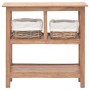 Mesa consola de madera maciza reciclada 69x28x70 cm de vidaXL, Mesas auxiliares - Ref: Foro24-244489, Precio: 201,31 €, Descu...