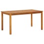 Solid acacia wood garden table 140x80x74 cm by vidaXL, Garden tables - Ref: Foro24-42618, Price: 143,87 €, Discount: %