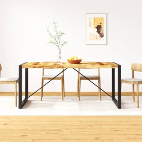 Solid rough mango wood dining table 180 cm by vidaXL, Kitchen and dining tables - Ref: Foro24-243997, Price: 258,99 €, Discou...