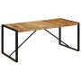 Mesa de comedor de madera maciza de mango rugosa 180 cm de vidaXL, Mesas de cocina y de comedor - Ref: Foro24-243997, Precio:...