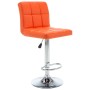 Küchenhocker 2 Einheiten orangefarbenes Kunstleder von vidaXL, Küchenhocker - Ref: Foro24-323640, Preis: 128,42 €, Rabatt: %