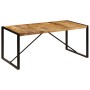 Mesa de comedor de madera maciza de mango rugosa 180 cm de vidaXL, Mesas de cocina y de comedor - Ref: Foro24-243997, Precio:...