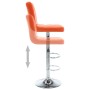 Küchenhocker 2 Einheiten orangefarbenes Kunstleder von vidaXL, Küchenhocker - Ref: Foro24-323640, Preis: 128,42 €, Rabatt: %