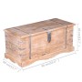 Baúl de almacenamiento de madera de acacia de vidaXL, Baúles de almacenamiento - Ref: Foro24-244053, Precio: 272,53 €, Descue...