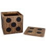 Mindi wooden dice design storage box 40x40x40 cm by vidaXL, Storage trunks - Ref: Foro24-244559, Price: 132,39 €, Discount: %