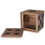 Mindi wooden dice design storage box 40x40x40 cm by vidaXL, Storage trunks - Ref: Foro24-244559, Price: 132,39 €, Discount: %