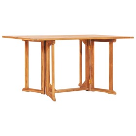 Butterfly folding garden table teak wood 150x90x75 cm by vidaXL, Garden tables - Ref: Foro24-49000, Price: 184,99 €, Discount: %