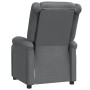 Sillón reclinable de cuero sintético gris antracita de vidaXL, Sillones - Ref: Foro24-322439, Precio: 229,14 €, Descuento: %