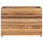 Raised flowerbed in recycled teak wood and steel 100x40x72 cm by vidaXL, Pots and planters - Ref: Foro24-47428, Price: 194,40...