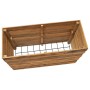 Raised flowerbed in recycled teak wood and steel 100x40x72 cm by vidaXL, Pots and planters - Ref: Foro24-47428, Price: 194,40...