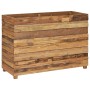 Raised flowerbed in recycled teak wood and steel 100x40x72 cm by vidaXL, Pots and planters - Ref: Foro24-47428, Price: 194,40...