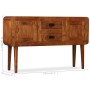 Sideboard aus massivem Holz in Honigoptik, 120 x 30 x 75 cm von vidaXL, Sideboards - Ref: Foro24-244682, Preis: 304,62 €, Rab...