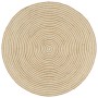 Alfombra de yute tejida a mano diseño espiral blanco 90 cm de vidaXL, Alfombras - Ref: Foro24-133716, Precio: 23,91 €, Descue...