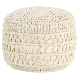 Handmade cotton macrame pouf 45x30 cm by vidaXL, Ottomans - Ref: Foro24-324002, Price: 80,99 €, Discount: %