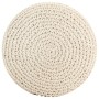 Puf de macramé hecho a mano algodón 45x30 cm de vidaXL, Otomanas - Ref: Foro24-324002, Precio: 80,78 €, Descuento: %