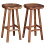 Kitchen bar stools 2 units solid acacia wood by vidaXL, Kitchen stools - Ref: Foro24-244247, Price: 231,69 €, Discount: %