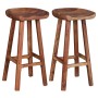 Kitchen bar stools 2 units solid acacia wood by vidaXL, Kitchen stools - Ref: Foro24-244247, Price: 231,69 €, Discount: %