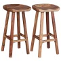 Kitchen bar stools 2 units solid acacia wood by vidaXL, Kitchen stools - Ref: Foro24-244247, Price: 231,69 €, Discount: %