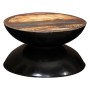 Solid recycled wood coffee table with black base 60x60x33 cm by vidaXL, Coffee table - Ref: Foro24-244900, Price: 128,99 €, D...