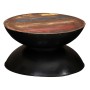 Solid recycled wood coffee table with black base 60x60x33 cm by vidaXL, Coffee table - Ref: Foro24-244900, Price: 128,99 €, D...