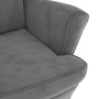 Sillón de terciopelo gris claro de vidaXL, Sillones - Ref: Foro24-324059, Precio: 214,45 €, Descuento: %