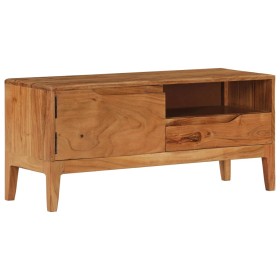 Solid acacia wood TV cabinet 88x30x40 cm by vidaXL, TV Furniture - Ref: Foro24-244955, Price: 180,99 €, Discount: %