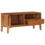 Solid acacia wood TV cabinet 88x30x40 cm by vidaXL, TV Furniture - Ref: Foro24-244955, Price: 180,45 €, Discount: %