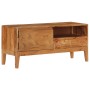 Solid acacia wood TV cabinet 88x30x40 cm by vidaXL, TV Furniture - Ref: Foro24-244955, Price: 180,45 €, Discount: %