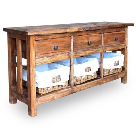 Recycled solid wood sideboard 100x30x50 cm by vidaXL, Sideboards - Ref: Foro24-244488, Price: 254,73 €, Discount: %