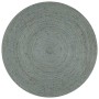 Hand-woven round olive green jute rug, 120 cm. by vidaXL, Rugs - Ref: Foro24-133669, Price: 45,96 €, Discount: %