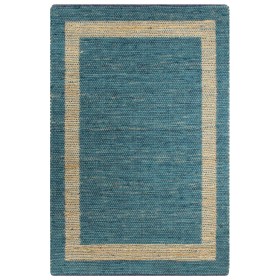 Handgefertigter blauer Juteteppich 80x160 cm von vidaXL, Teppiche - Ref: Foro24-133734, Preis: 31,48 €, Rabatt: %