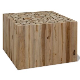 Genuine teak coffee table 50x50x35 cm by vidaXL, Coffee table - Ref: Foro24-244555, Price: 114,14 €, Discount: %