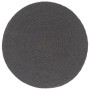 Round placemat 4 pcs plain dark gray cotton 38 cm by vidaXL, Placemats - Ref: Foro24-133846, Price: 24,04 €, Discount: %