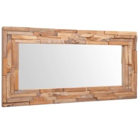 Espejo decorativo rectangular teca 120x60 cm de vidaXL, Espejos - Ref: Foro24-244564, Precio: 171,99 €, Descuento: %