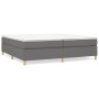 Dark gray fabric bed frame 200x200 cm by vidaXL, Beds and slatted bases - Ref: Foro24-3120986, Price: 121,35 €, Discount: %