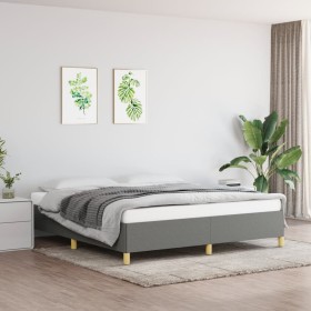 Dark gray fabric bed frame 160x200 cm by vidaXL, Beds and slatted bases - Ref: Foro24-3120970, Price: 140,65 €, Discount: %