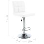 Kitchen stools 2 units white synthetic leather by vidaXL, Kitchen stools - Ref: Foro24-323633, Price: 108,11 €, Discount: %