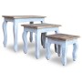 Stackable table set 3 units recycled solid wood by vidaXL, Side tables - Ref: Foro24-244505, Price: 134,41 €, Discount: %