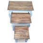 Stackable table set 3 units recycled solid wood by vidaXL, Side tables - Ref: Foro24-244505, Price: 134,41 €, Discount: %