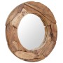 Decorative teak mirror 80 cm round by vidaXL, Mirrors - Ref: Foro24-244561, Price: 176,59 €, Discount: %