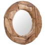 Decorative teak mirror 80 cm round by vidaXL, Mirrors - Ref: Foro24-244561, Price: 176,59 €, Discount: %