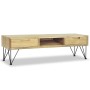 Solid teak TV stand 120x35x35 cm by vidaXL, TV Furniture - Ref: Foro24-244575, Price: 128,61 €, Discount: %