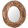 Decorative teak mirror 80 cm round by vidaXL, Mirrors - Ref: Foro24-244561, Price: 176,59 €, Discount: %