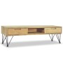 Solid teak TV stand 120x35x35 cm by vidaXL, TV Furniture - Ref: Foro24-244575, Price: 128,61 €, Discount: %